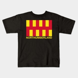 Northumberland County Flag - England Kids T-Shirt